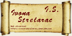 Ivona Strelarac vizit kartica